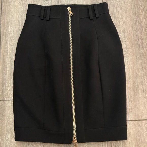 SOLD Balmain Button Heavy Wool Skirt from Riverdale Wardrobe - Picture 7 of 10